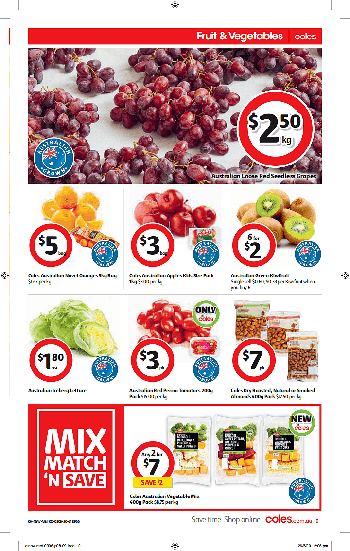 Coles 6月3日-6月9日折扣，一度赞方便面半价 - 9