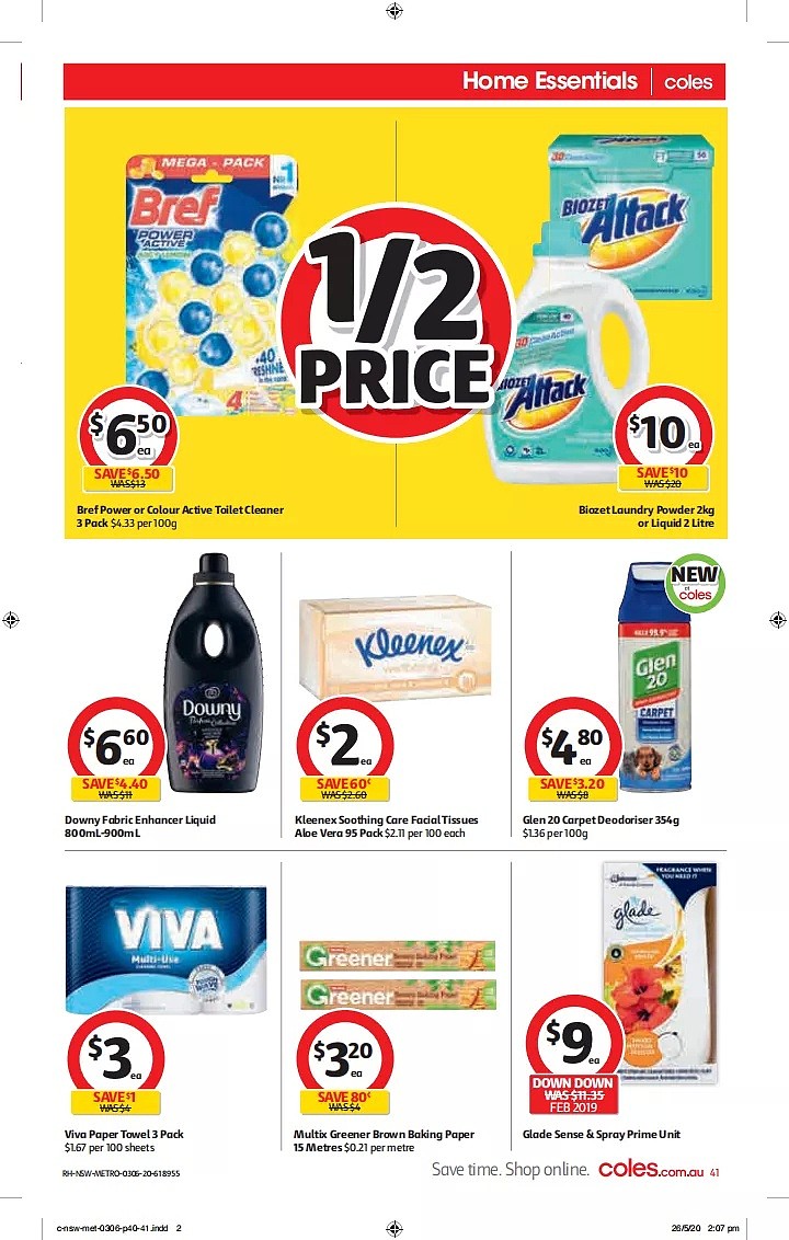 Coles 6月3日-6月9日折扣，一度赞方便面半价 - 41