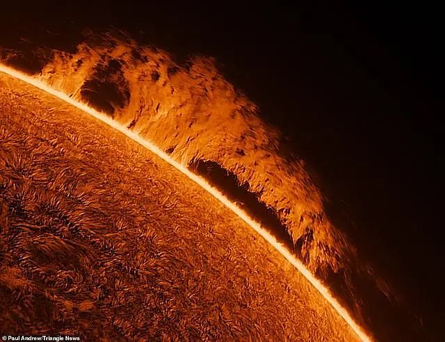 英国退休摄影师在花园中，拍到9200万英里外，令人惊叹的太阳图像（组图） - 2