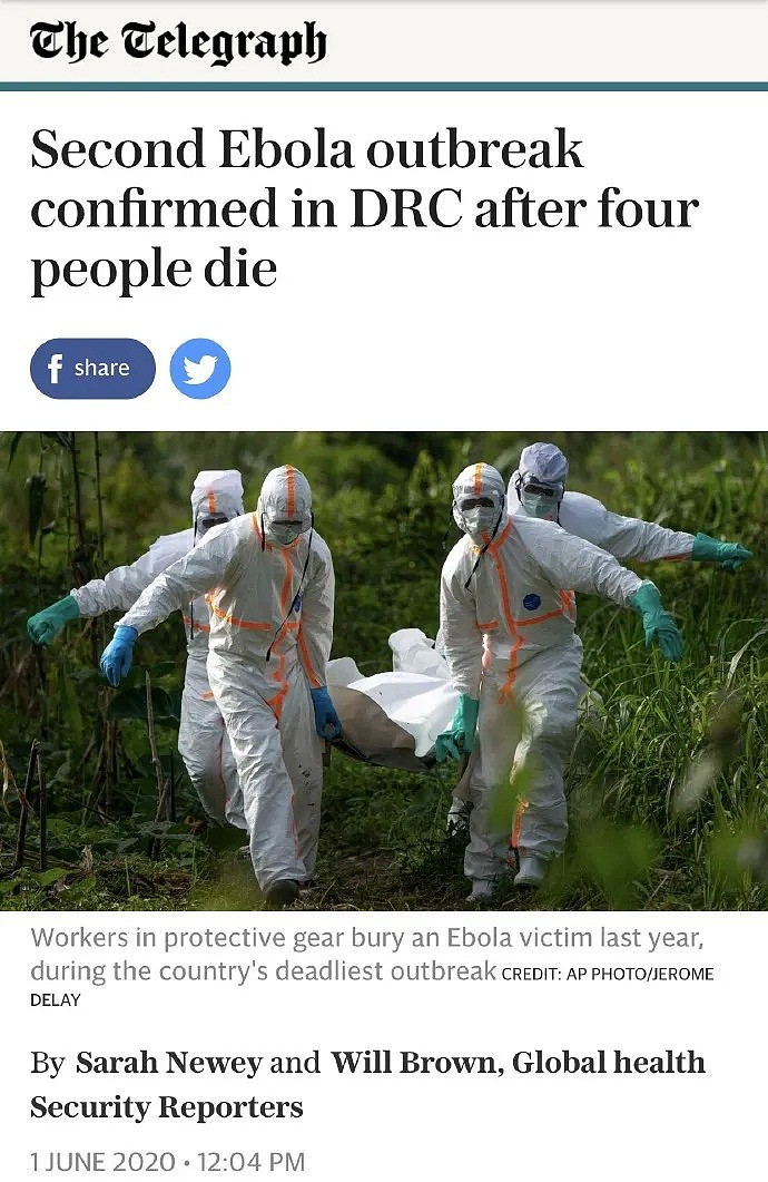 疫情下，史上最可怕的埃博拉病毒卷土重来！美国暴乱向外蔓延，2020年还能更糟吗? - 5