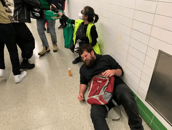 悉尼游行发生冲突！示威者拒绝离开中央车站被喷辣椒水，1人当场被捕（视频/组图） - 5