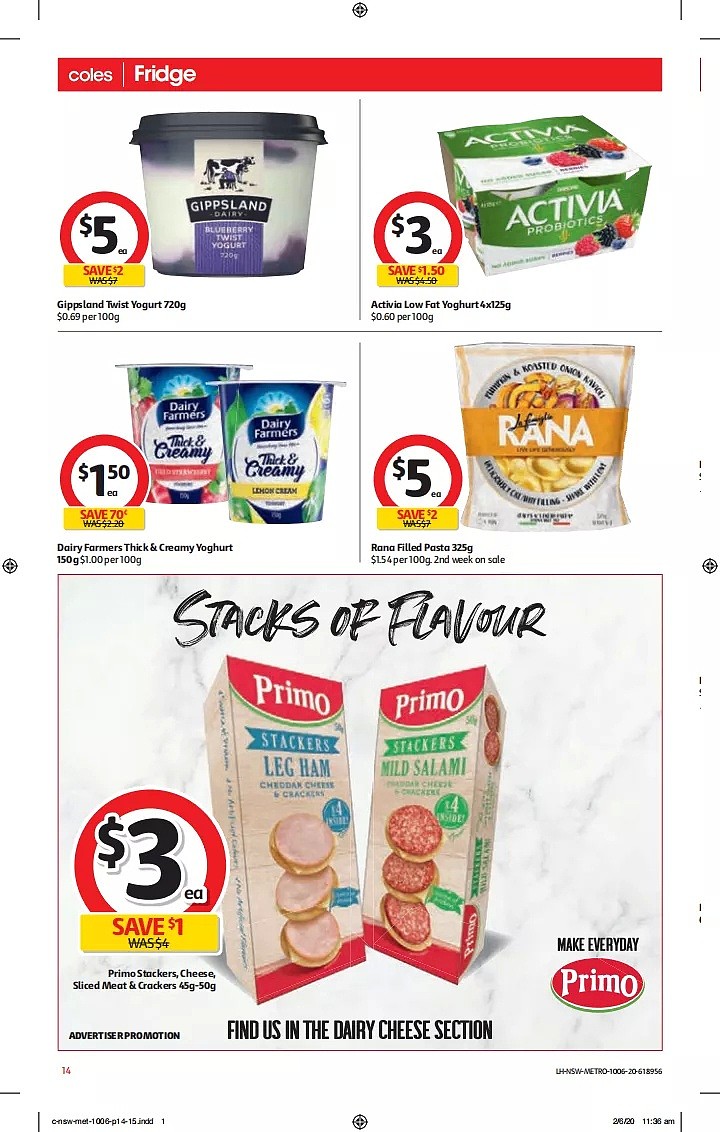 Coles 6月10日-6月16日折扣，春卷、饺子半价 - 14