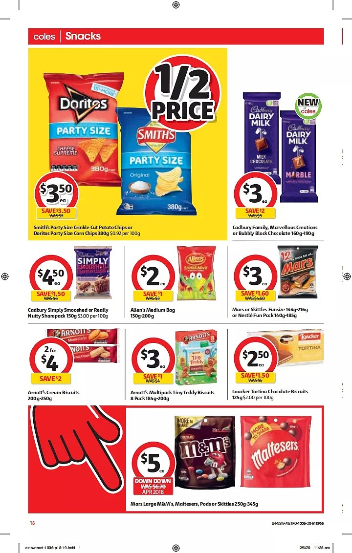 Coles 6月10日-6月16日折扣，春卷、饺子半价 - 18