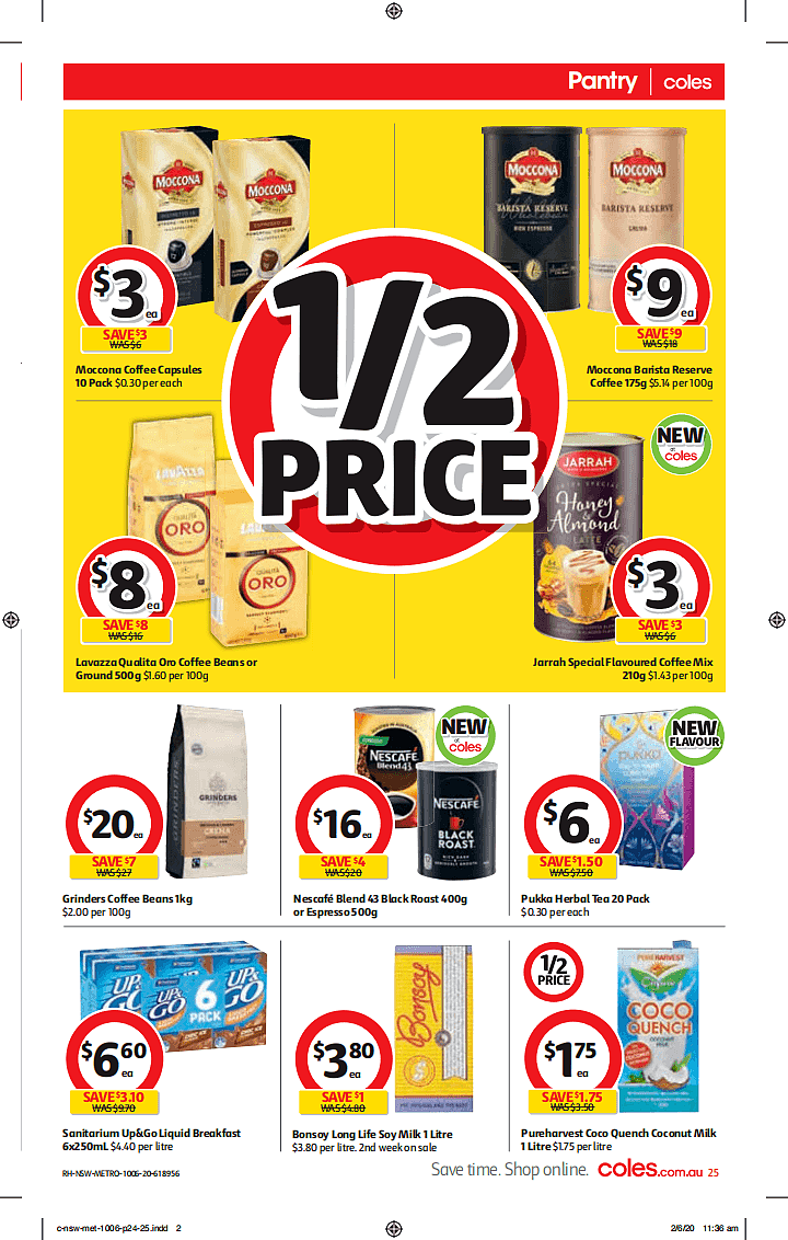 Coles 6月10日-6月16日折扣，春卷、饺子半价 - 25