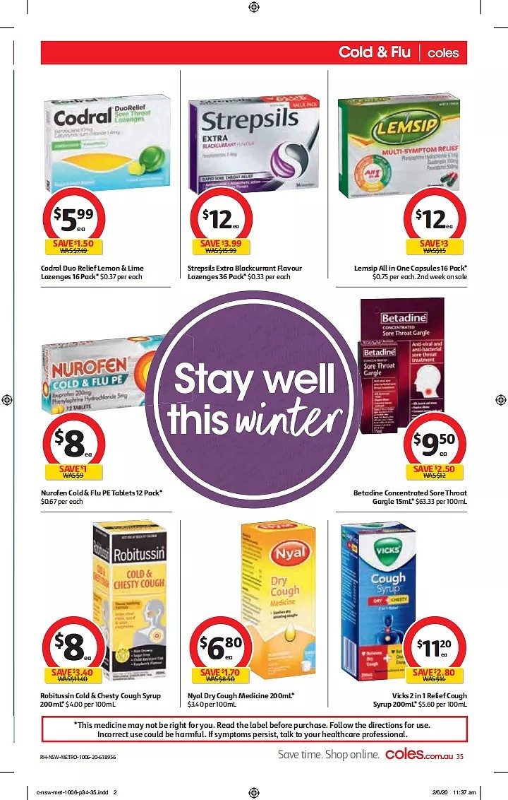 Coles 6月10日-6月16日折扣，春卷、饺子半价 - 35