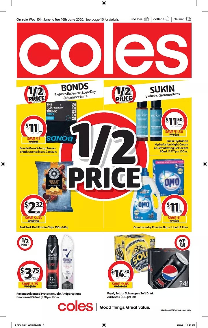 Coles 6月10日-6月16日折扣，春卷、饺子半价 - 48