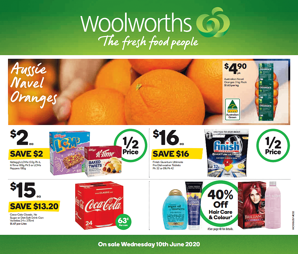 Woolworths 6月10日-6月16日折扣，薯片、能量棒各种零食半价 - 2