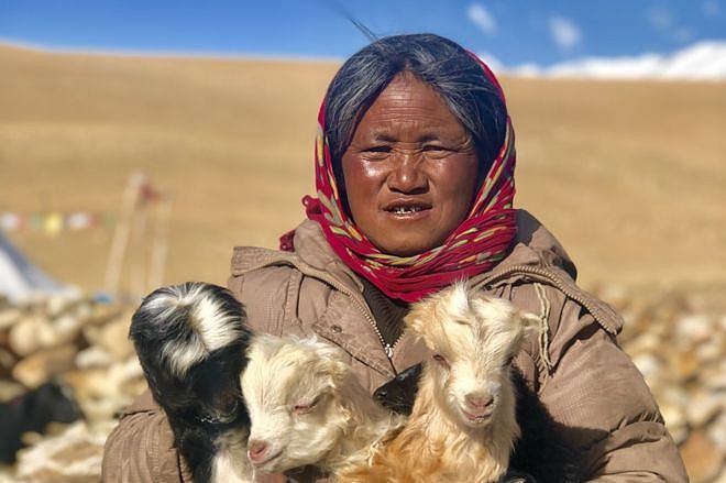 拉达克的居民多是牧民，他们依靠放养牲畜生存。