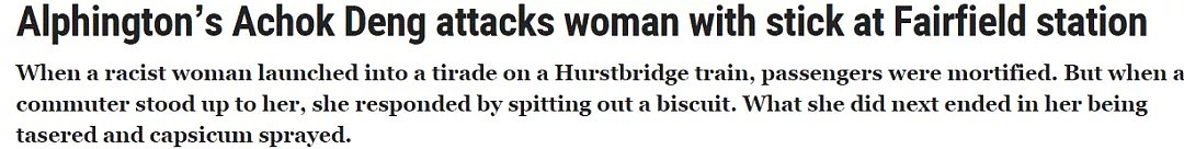 澳公交再现种族歧视，女子辱骂并棍殴对方满脸流血，被起诉反狡辩：因喝酒失控（组图） - 1