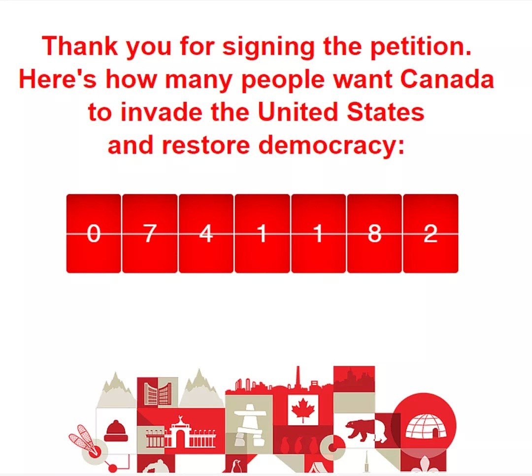 100+万美国人血书跪求加拿大入侵，解救美国！加拿大网友：滚粗（组图） - 17
