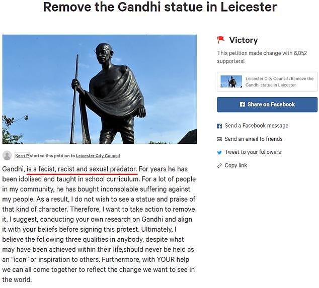 被揭“黑历史”，甘地雕像也危险了？