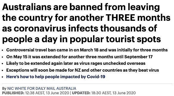 旅行禁令再延长3个月，堪培拉成留学生返澳试点，澳洲或放宽部分国家和地区入境限制（组图） - 1