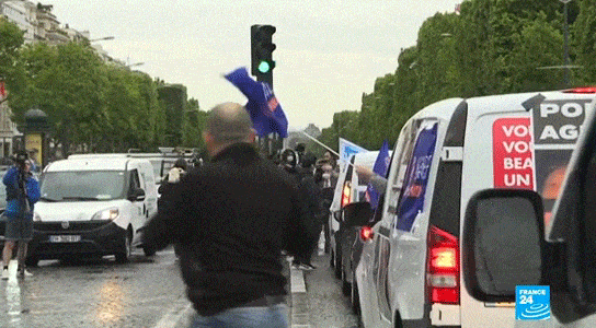 巴黎成了“黑命贵”战场，黑人叛乱者与警方发生激烈冲突…（视频/组图） - 23