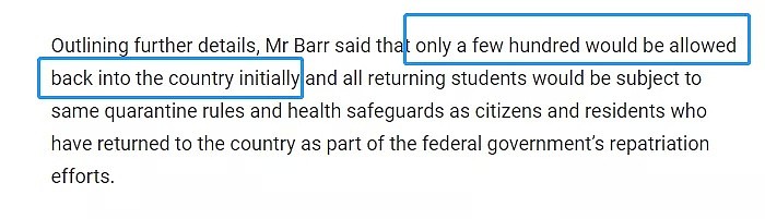 澳外长驳斥中国：散播“种族歧视”虚假新闻；ANU校长称不存在种歧，呼吁留学生返澳；堪培拉官宣接收350名留学生，最快7月下旬返澳 - 18