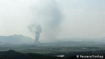 Nordkorea soll Verbindungsbüro in der Grenzregion Kaesong gesprengt haben (Reuters/Yonhap)