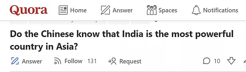“印度是亚洲最强大的国家，中国人知道吗？”（组图） - 1