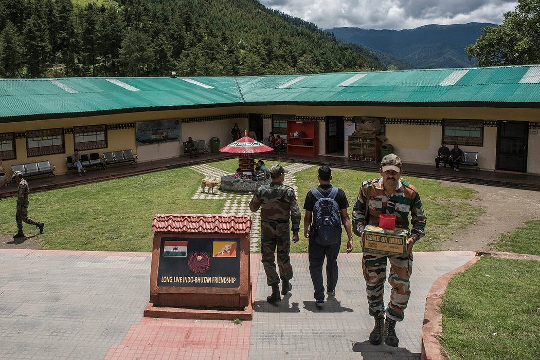 2017年，不丹哈阿的印度军事基地，这里距离与中国有争议的边界不远。