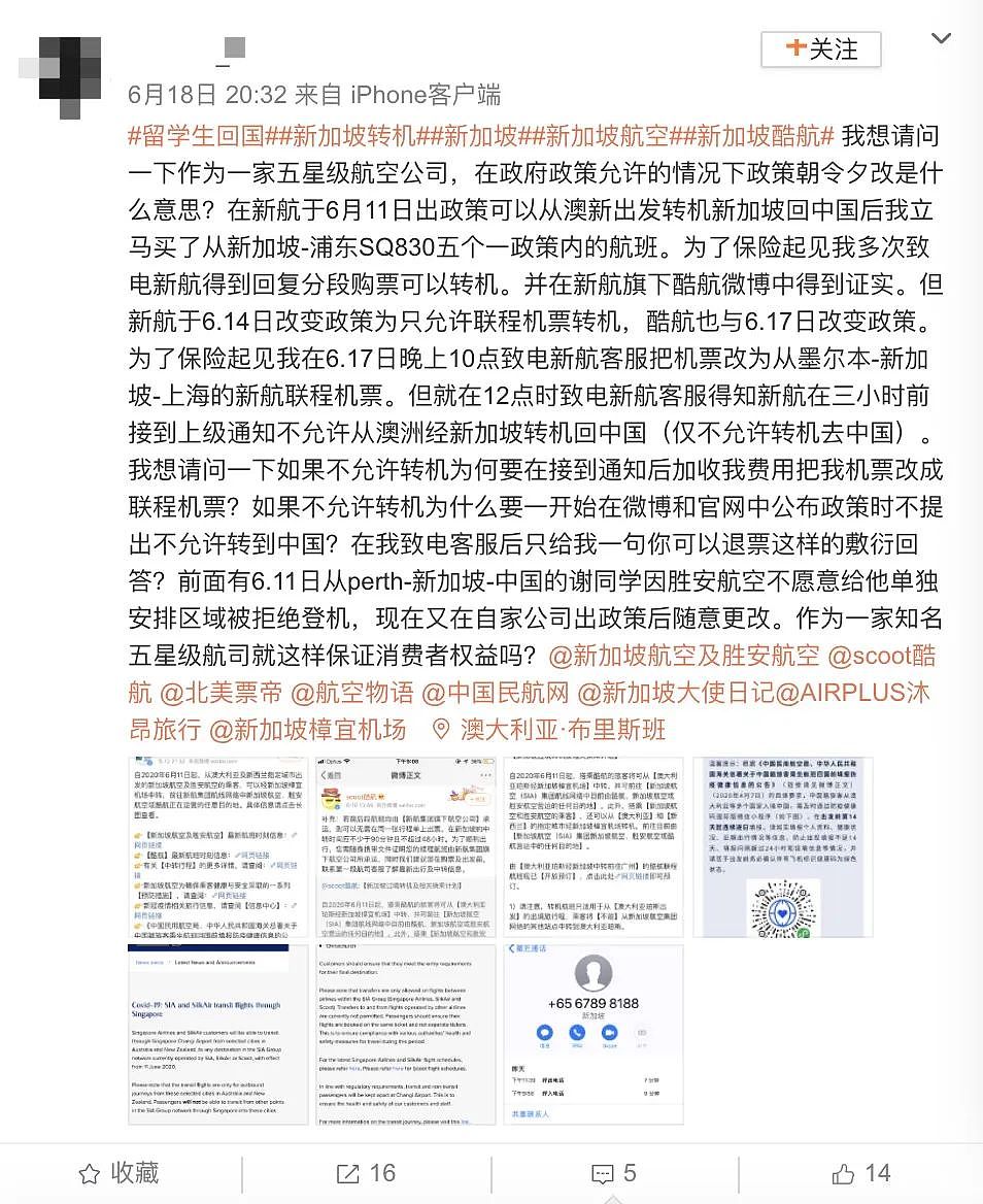 新航禁止从澳转机回中国！留学生临登机前20分钟才被通知 航空公司又作妖了？（组图） - 1