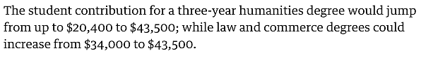 注意！澳洲大学曝重大改革，学费最多涨113%，华人大热专业，商科人文遭殃！书真的快读不起了...（组图） - 3