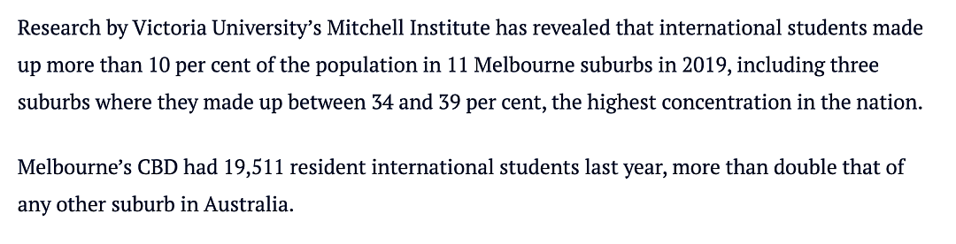 澳洲主流地区留学生统计公布！最高降幅达30%，部分CBD没了1/4学生 - 7