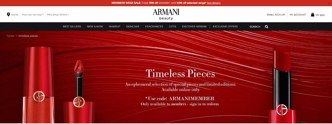 ​Armani 彩妆惊爆价回归，6折收红气垫、红管405、唇膏201，最后一波别错过 - 1