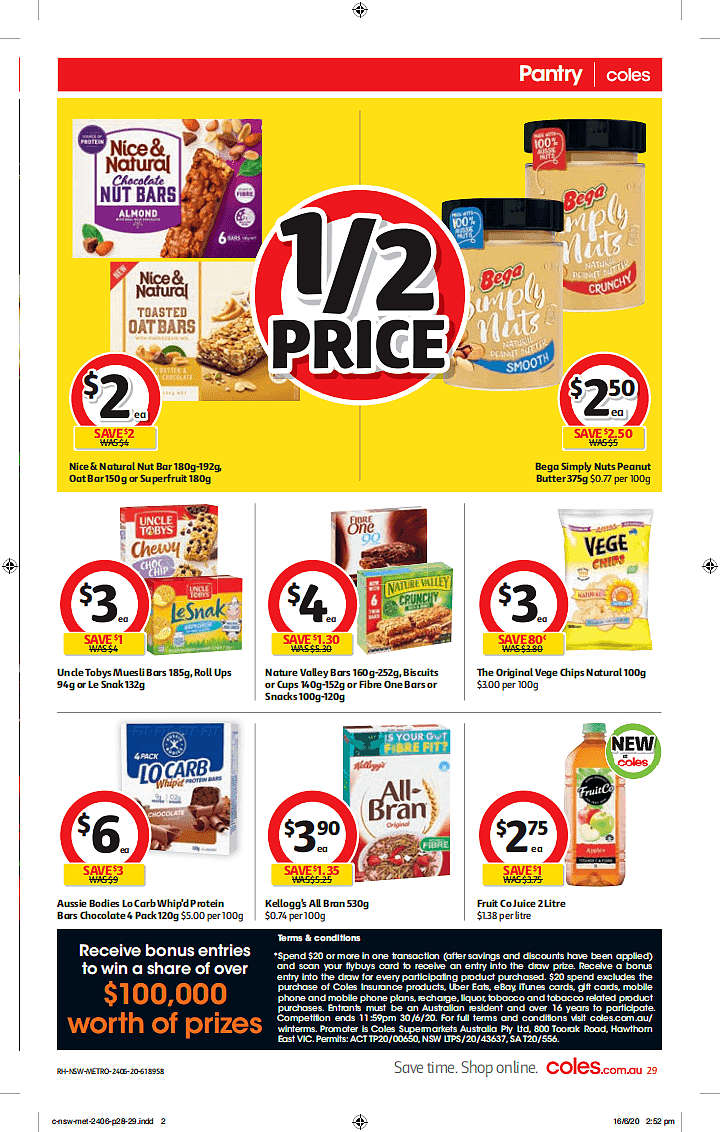 Coles 6月24日-6月30日折扣，椒盐鱿鱼、春卷饺子半价 - 29