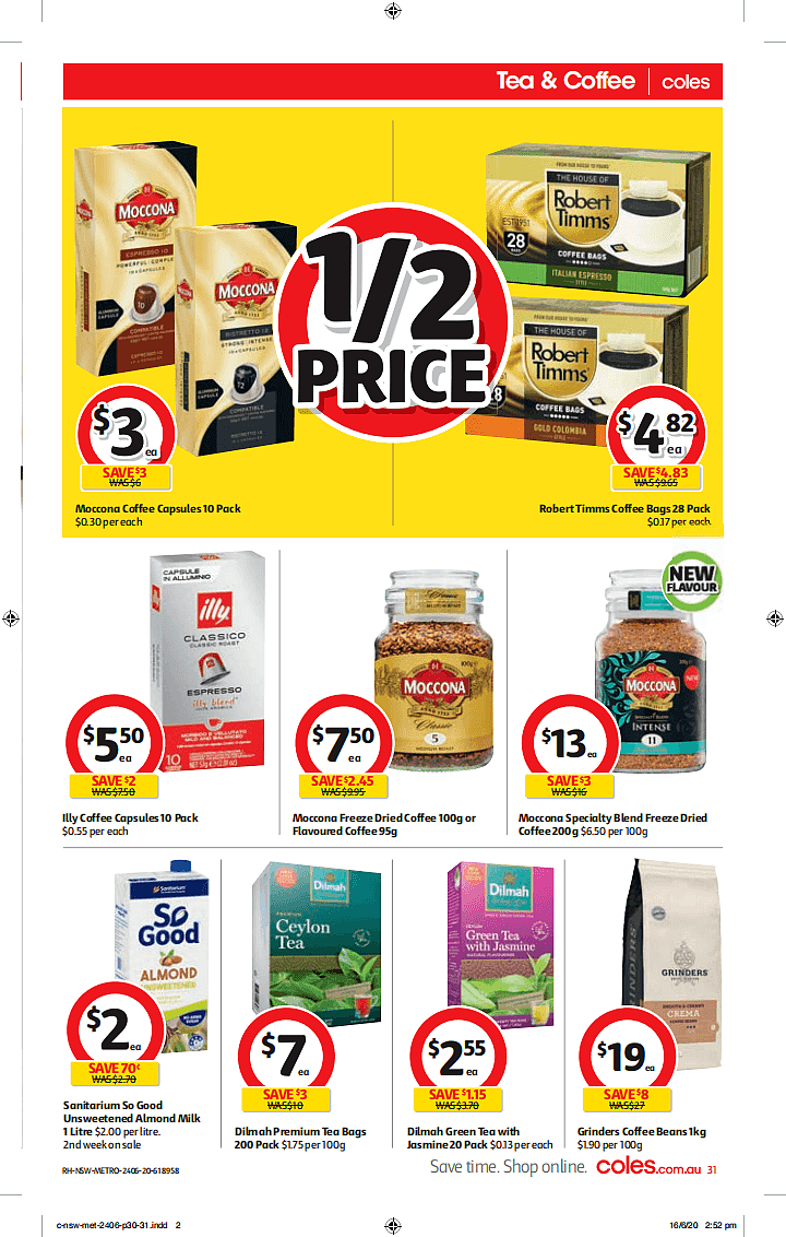 Coles 6月24日-6月30日折扣，椒盐鱿鱼、春卷饺子半价 - 31