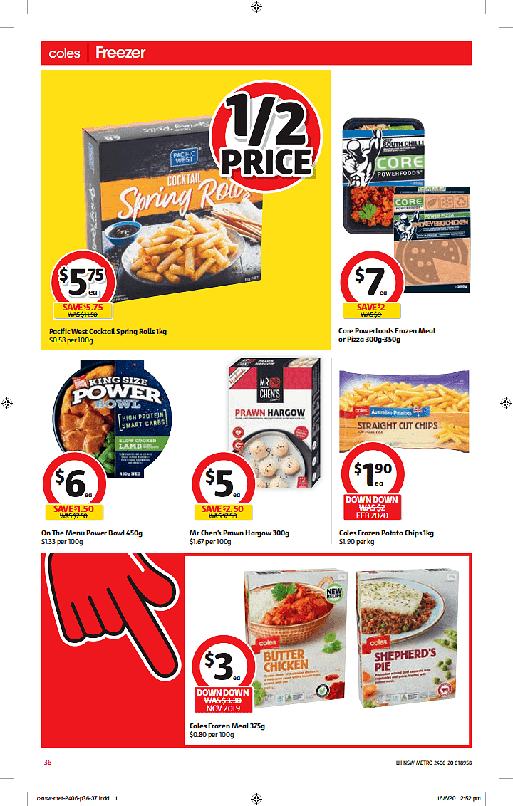 Coles 6月24日-6月30日折扣，椒盐鱿鱼、春卷饺子半价 - 36