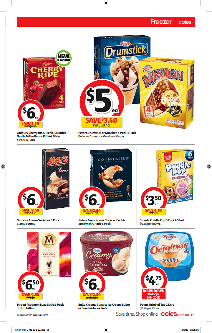 Coles 6月24日-6月30日折扣，椒盐鱿鱼、春卷饺子半价 - 39