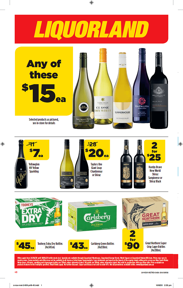 Coles 6月24日-6月30日折扣，椒盐鱿鱼、春卷饺子半价 - 48