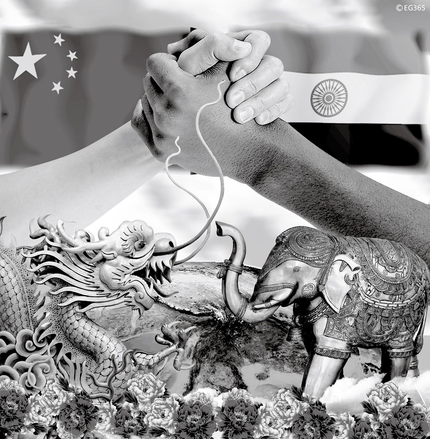 中印对峙爆发以来，中印政府表现趋于克制，明显不愿事态失控，相信两国都希望让“龙象之争”走向“龙象共舞”。（视觉中国）