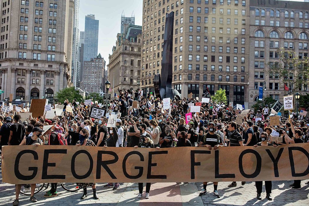 5月，美国纽约的“黑人的命也是命”抗议活动。