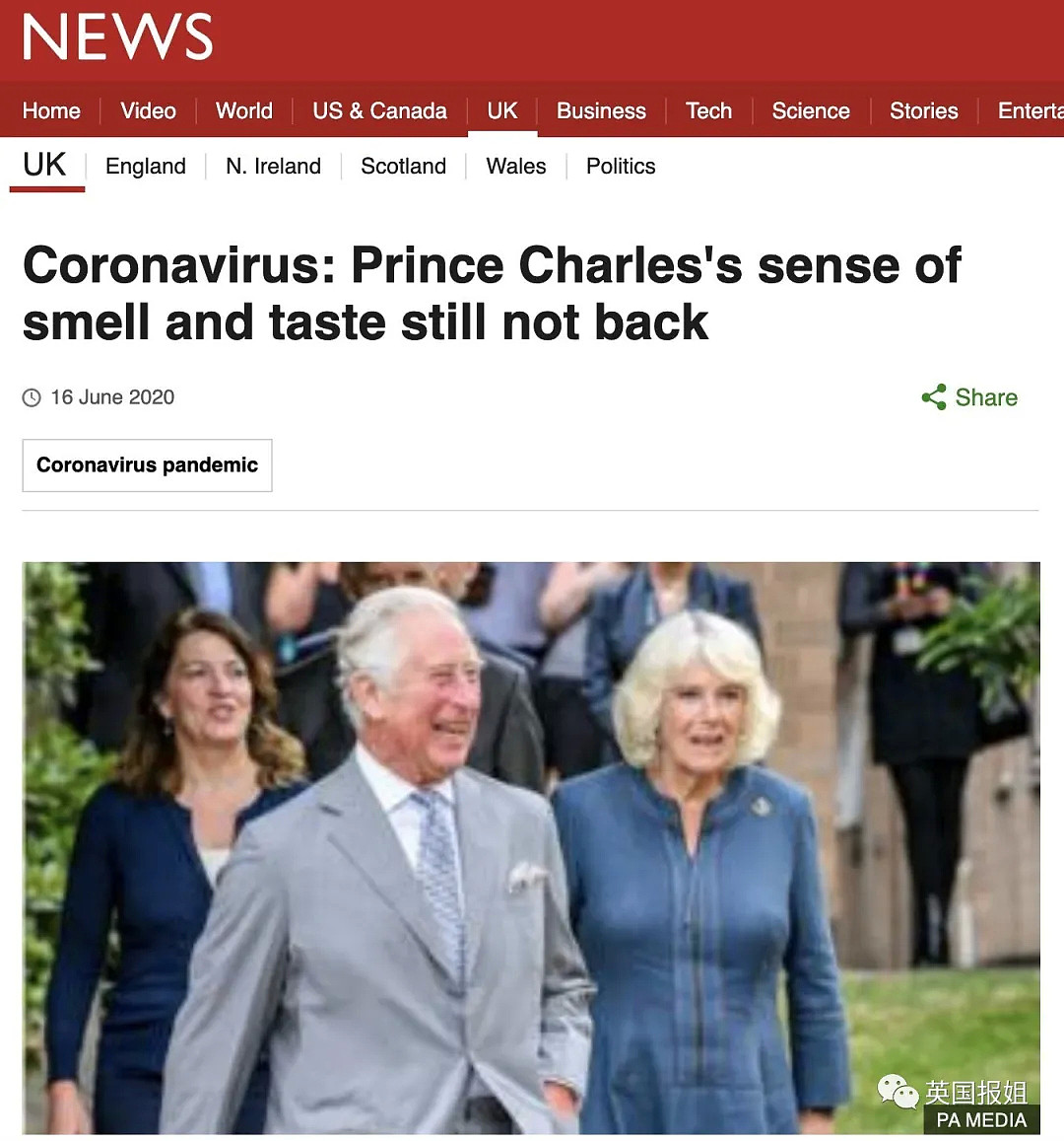 新冠后遗症有多可怕？英国首相视力受损，查尔斯王子失去味觉嗅觉！（组图） - 7