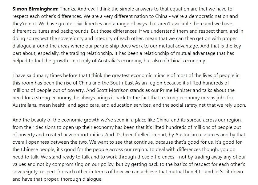 澳部长寻求与中国对话，“解决分歧，需要交流！”贸易局势不明朗，专家：与中国经济脱钩对澳不利 - 2