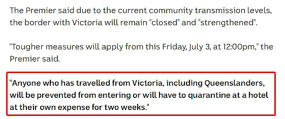 昆士兰宣布：7月3日解封第三阶段，餐馆20人限制取消！将重开州际边境，维州除外 - 7