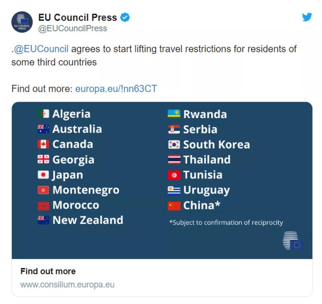 欧盟“白名单”出炉，澳大利亚 新西兰纷纷上榜 美国不在考虑范围内，而中国.....（组图） - 5