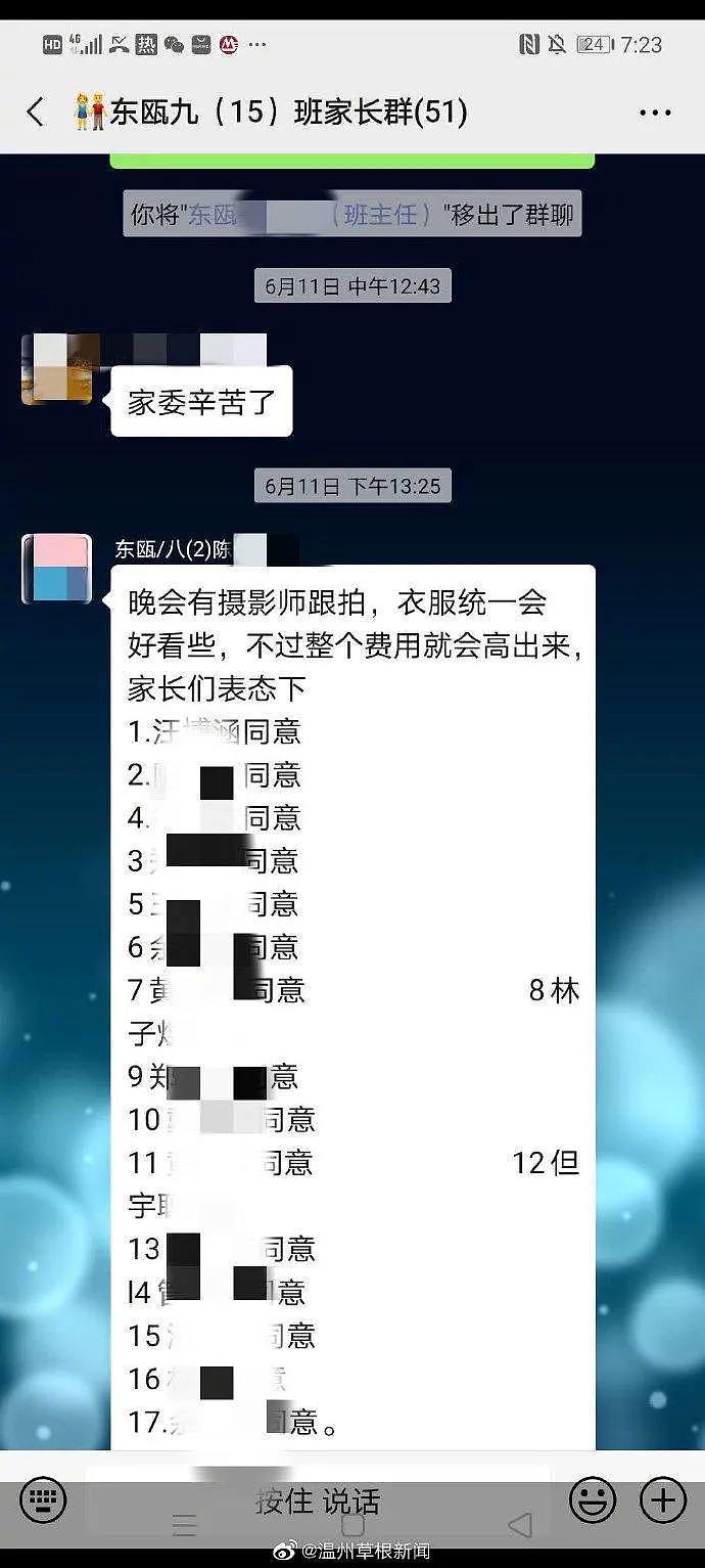 一群家长张罗毕业晚宴，微信聊天记录惊呆网友！（组图） - 2