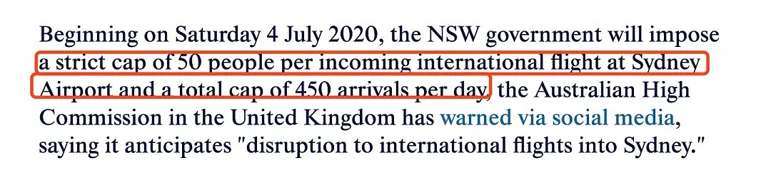 澳媒曝悉尼机场每天限450人入境，澳洲政府又发钱，这些人能再领$750！15家外航宣布复飞中国… - 11