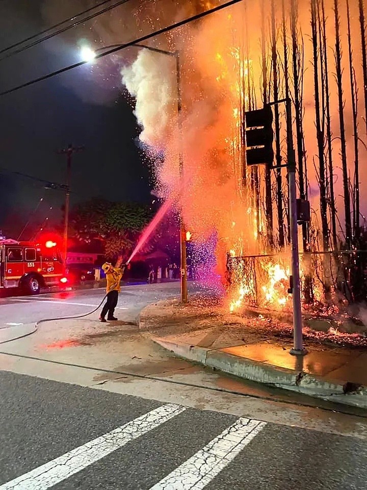 “独立日”洛杉矶焰火璀璨，但一晚上239起火灾，911快崩溃了（视频/组图） - 4