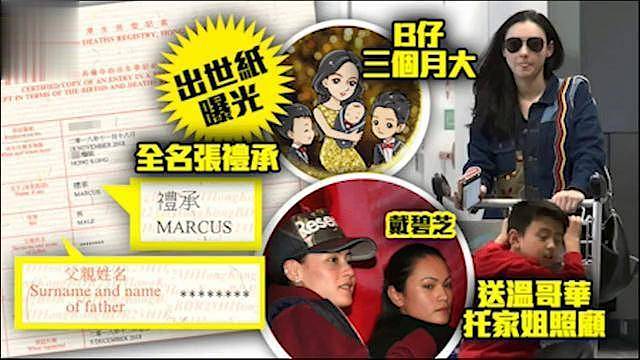 张柏芝晒三胎儿子忘记打码，Marcus下半脸曝光！长相普通（组图） - 1