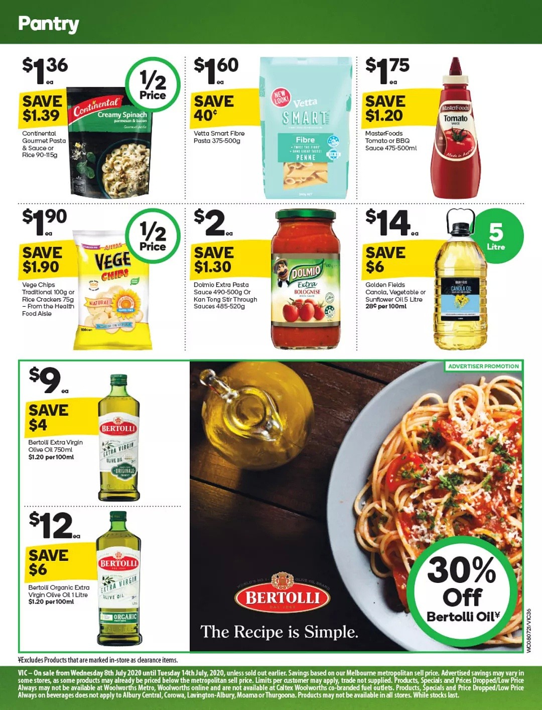 Woolworths 7月8日-7月14日折扣，cheese蛋糕、花生酱半价 - 37