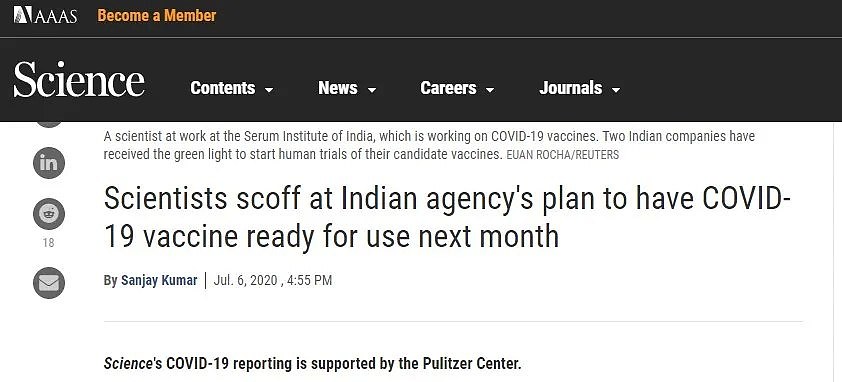 印度想在8月15日前推新冠疫苗，却在本国科学界引发一场风暴（组图） - 16