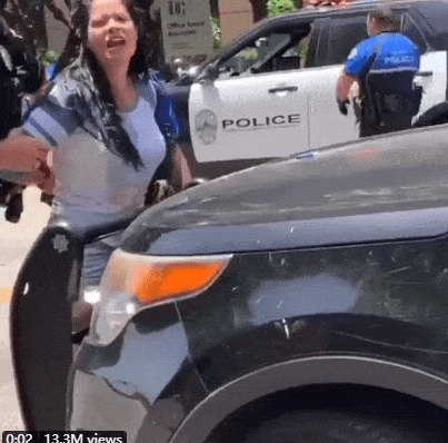 美国女子因交通违规被逮捕，男警连摸2次女司机胸部称“查武器”（组图） - 8