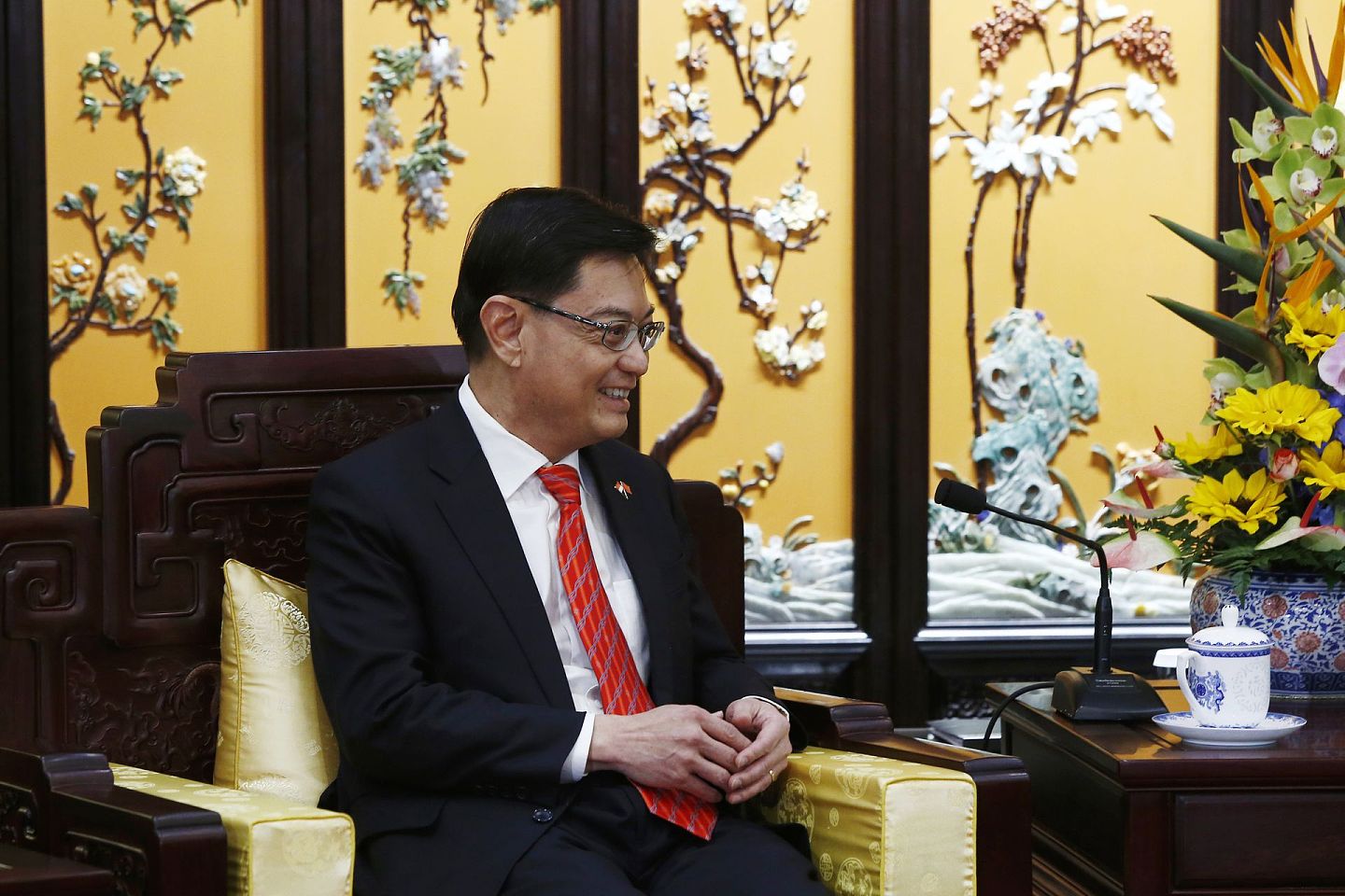 王瑞杰作为副总理已经涉及外交事务，图为2019年5月王瑞杰访问北京。（Getty）