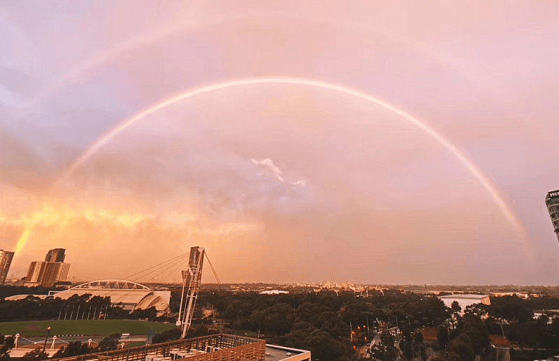 美哭了！悉尼上空惊现双彩虹奇景，朋友圈瞬间被刷爆（视频/组图） - 3