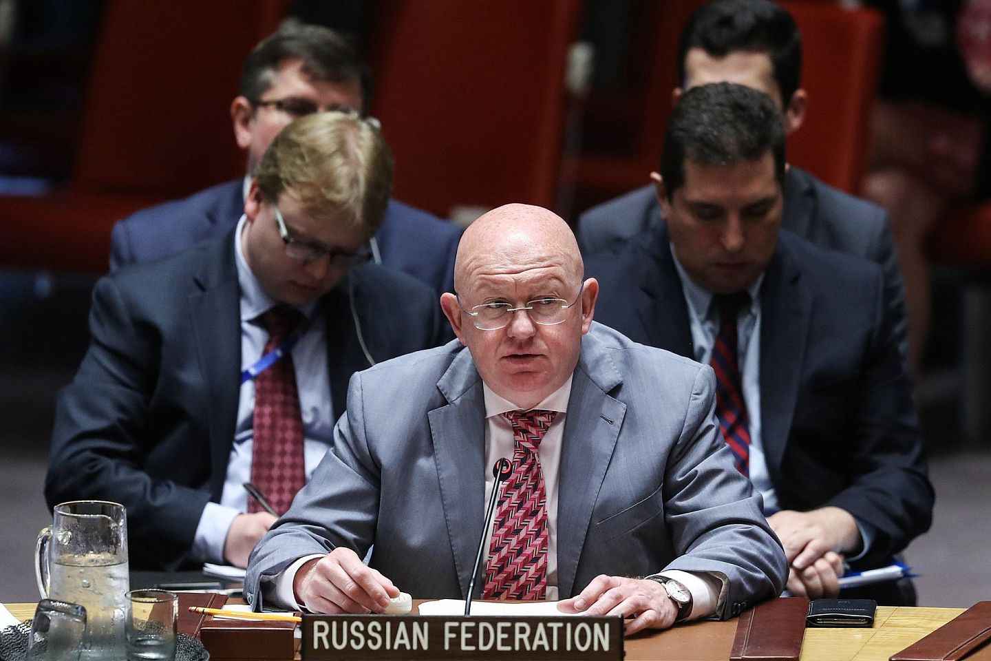俄罗斯常驻联合国代表涅边贾（Vassily Nebenzia）认为近6年来叙利亚当地情况已发生了很大改变，不需要继续保留两个过境点。（Getty）