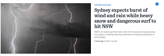 狂风暴雨警告！未来几天悉尼天气让我瑟瑟发抖 - 2