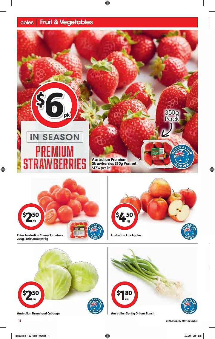 Coles 7月15日-7月21日折扣，米、叉烧包半价 - 18