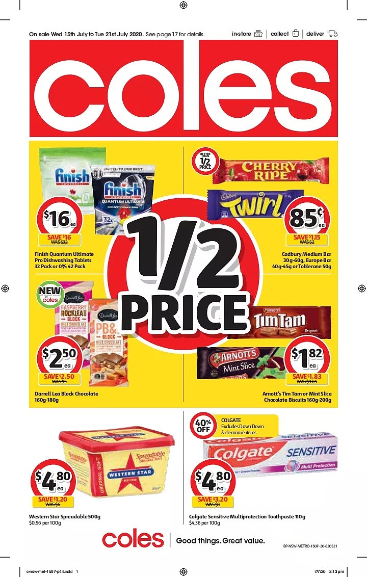 Coles 7月15日-7月21日折扣，米、叉烧包半价 - 44