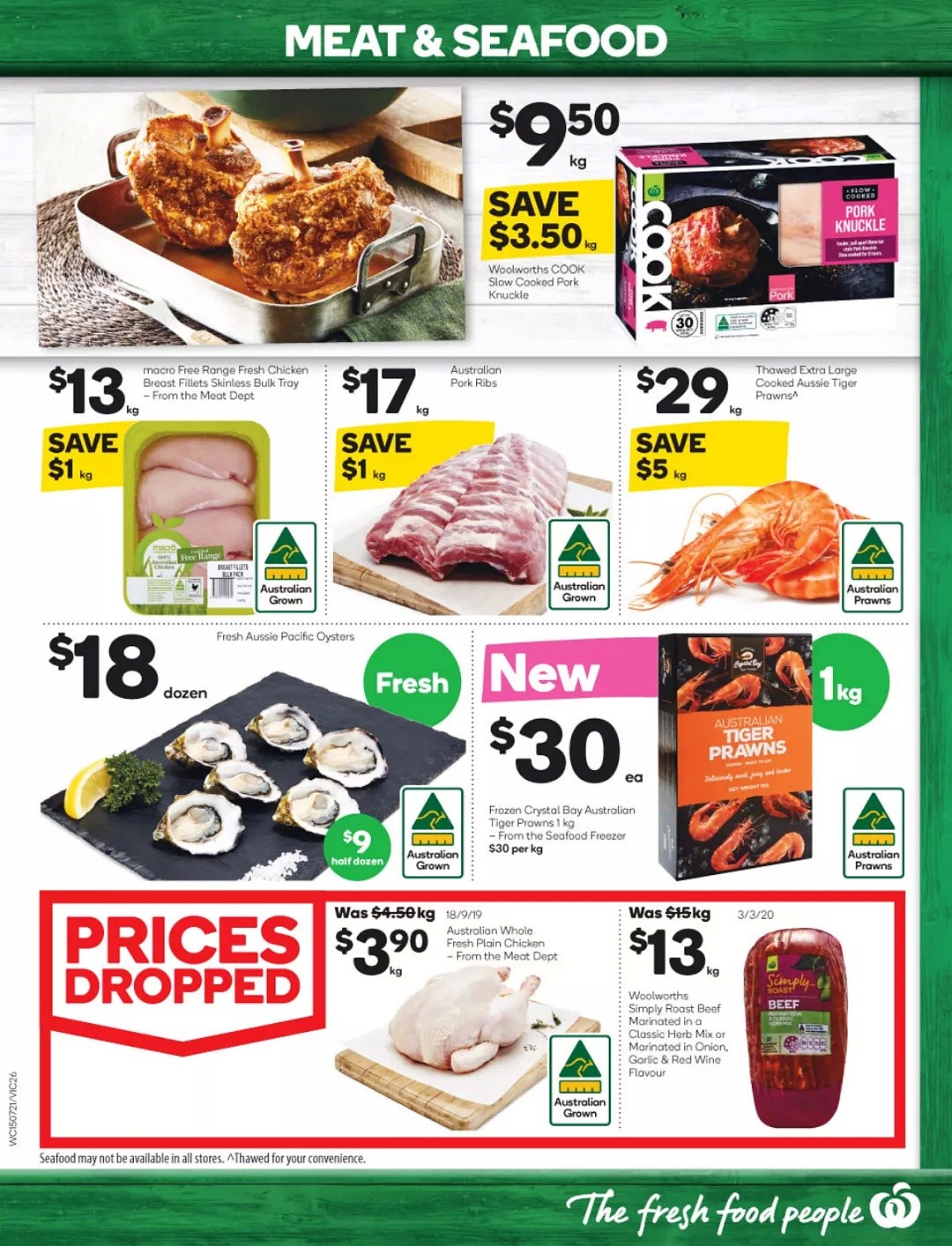 Woolworths 7月15日-7月21日折扣，纸尿裤半价 - 24